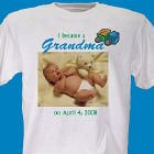 I Became A... New Baby Boy Personalized Photo T-Shirt